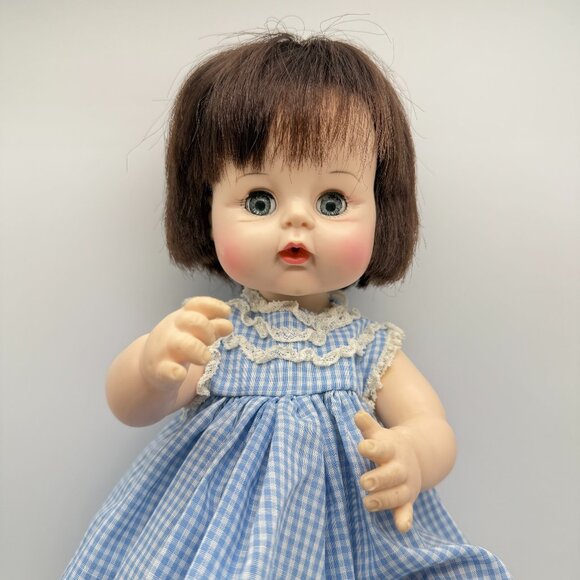 Madame Alexander Sweet Tears Doll #3627 Original Pacifier Blue Gingham Dress - Picture 1 of 12